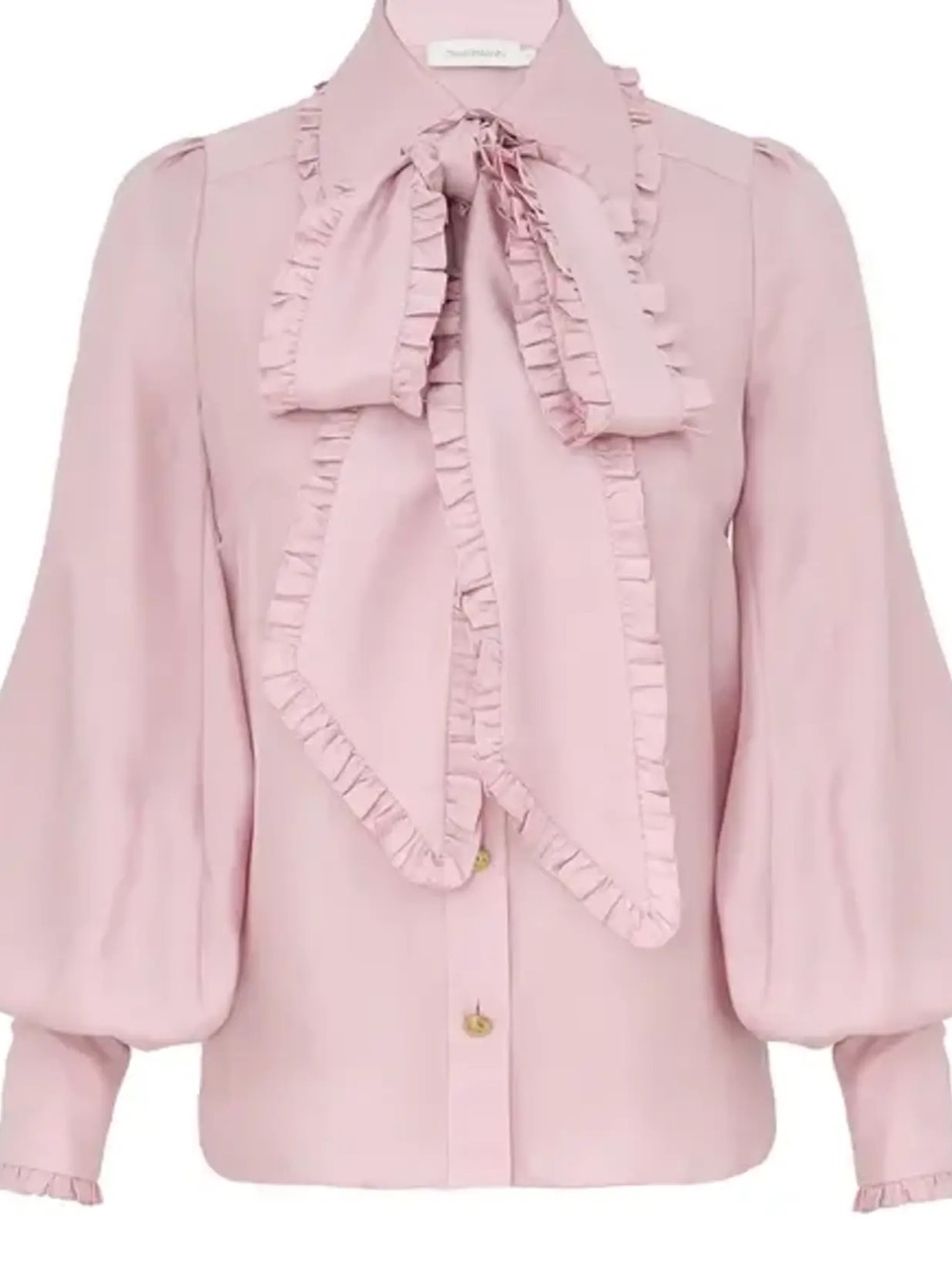 Zimmermann twill bow shirt lilac